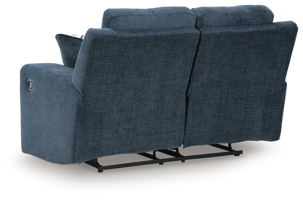 Danum Reclining Loveseat - Blue (6)