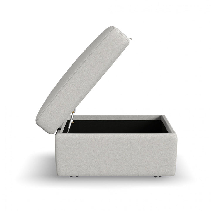 Flex Square Storage Ottoman Light Gray