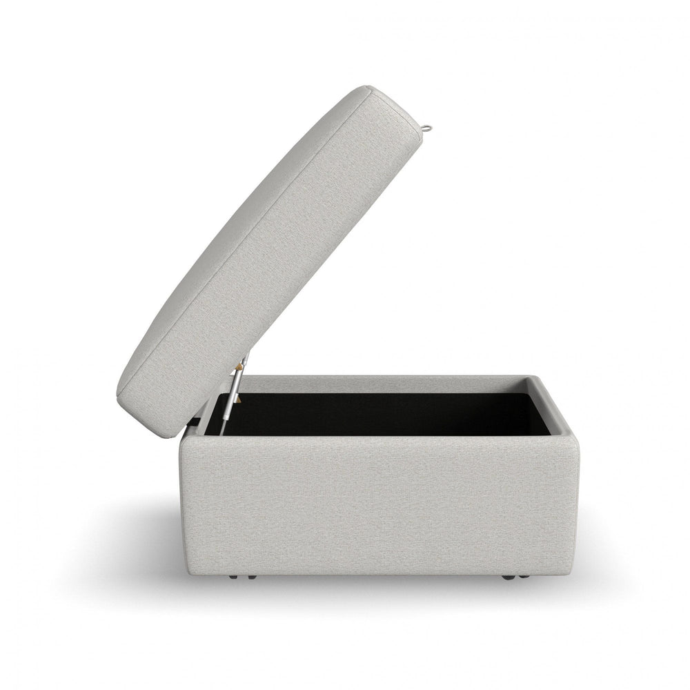 Flex Square Storage Ottoman Light Gray
