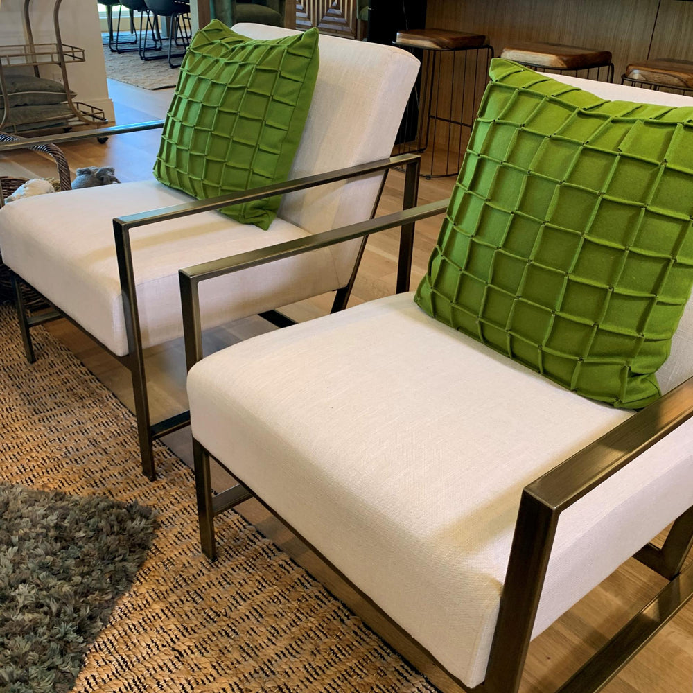 Francis Linen Accent Arm Chair - Shortbread - view 7