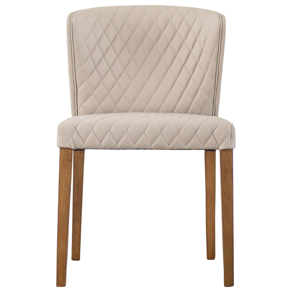 Albie Diamond Stitching Faux Leather Dining Side Chair - Danburry Dune - view 4
