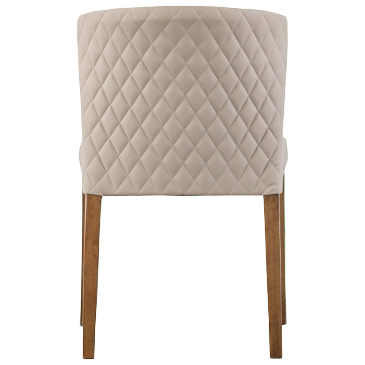 Albie Diamond Stitching Faux Leather Dining Side Chair - Danburry Dune - view 6