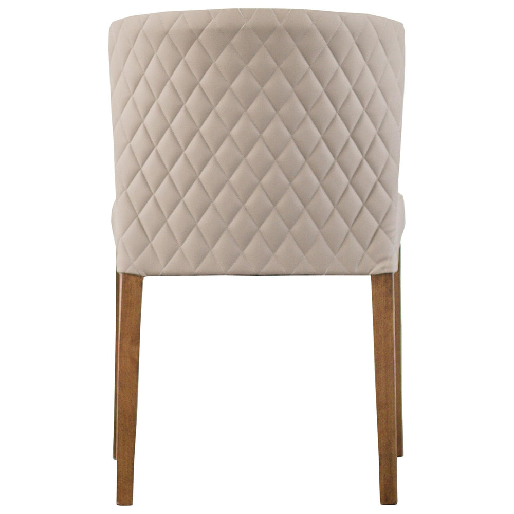 Albie Diamond Stitching Faux Leather Dining Side Chair - Danburry Dune - view 6