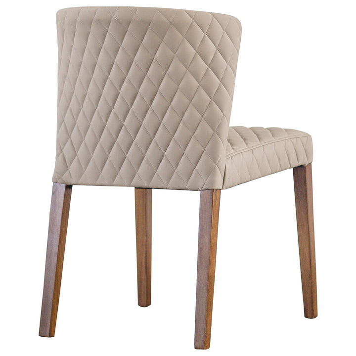 Albie Diamond Stitching Faux Leather Dining Side Chair - Danburry Dune - view 7