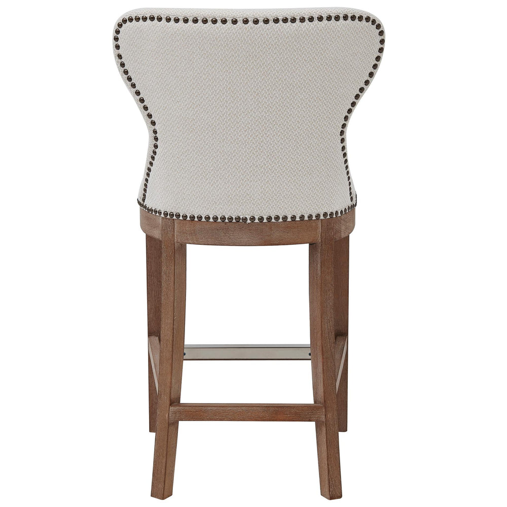 Dorsey Fabric Counter Stool Drift Wood Legs - Cardiff Cream - view 6