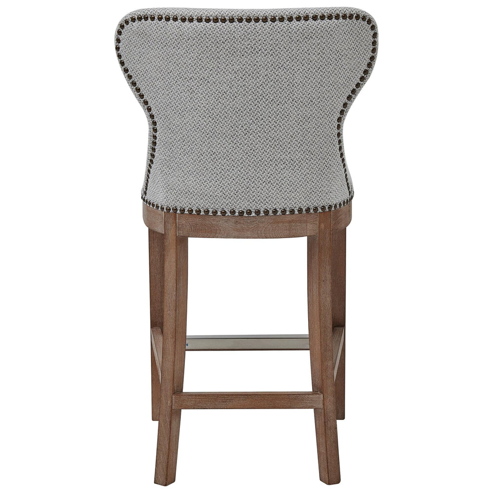 Dorsey Fabric Counter Stool Drift Wood Legs - Cardiff Gray - view 6