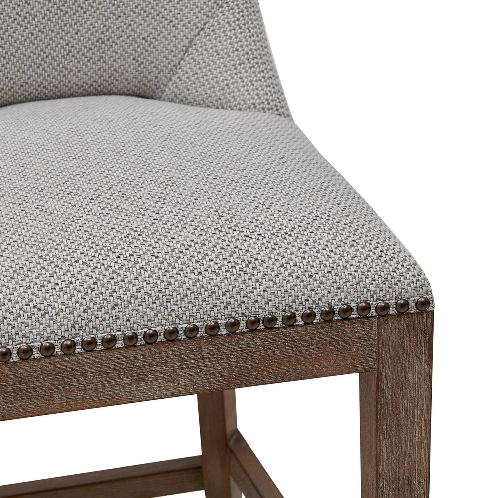 Dorsey Fabric Counter Stool Drift Wood Legs - Cardiff Gray - view 8