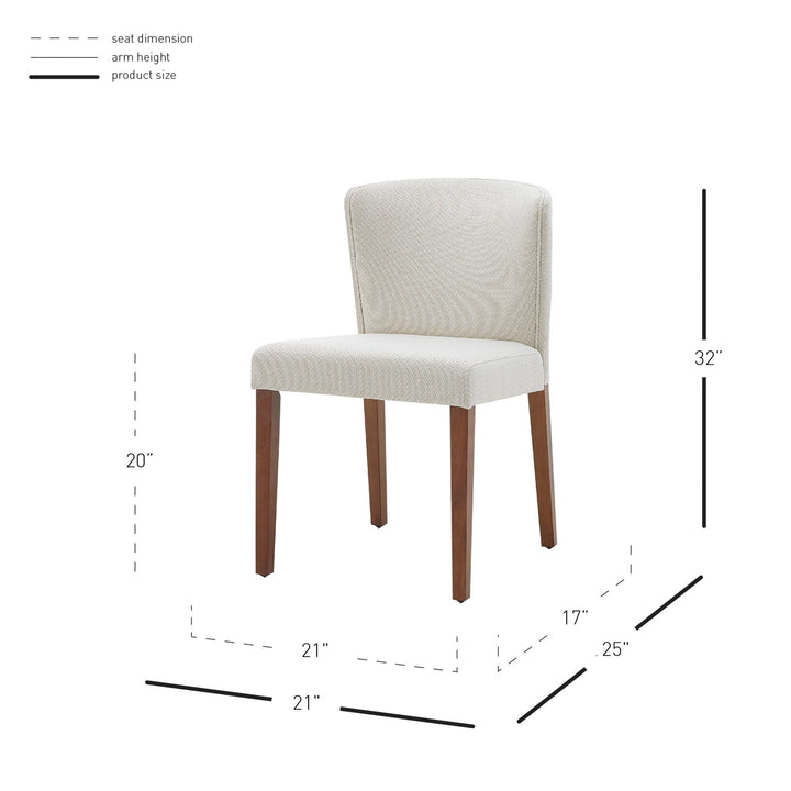 Albie Fabric Dining Side Chair - Cardiff Cream
