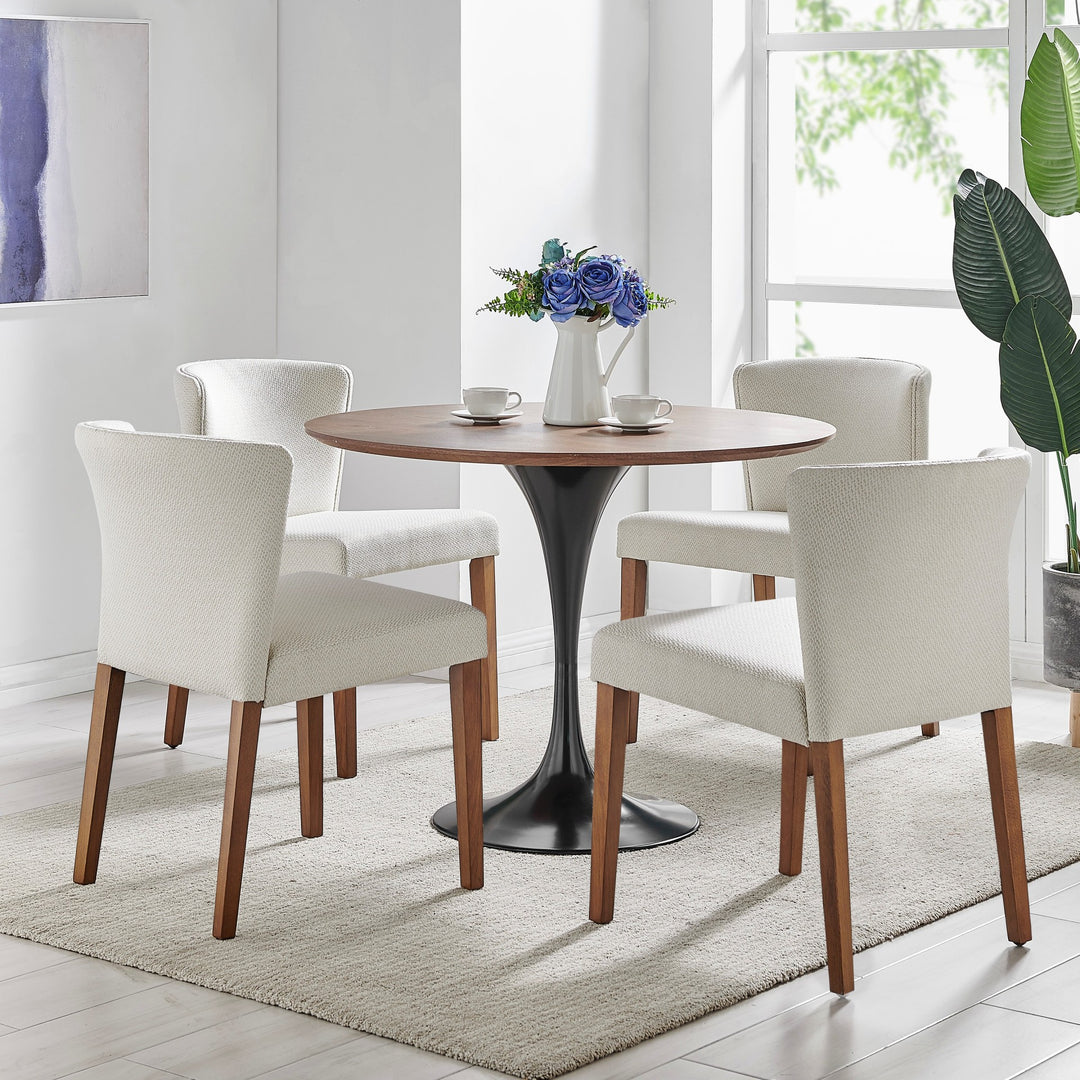 Albie Fabric Dining Side Chair - Cardiff Cream - view 2