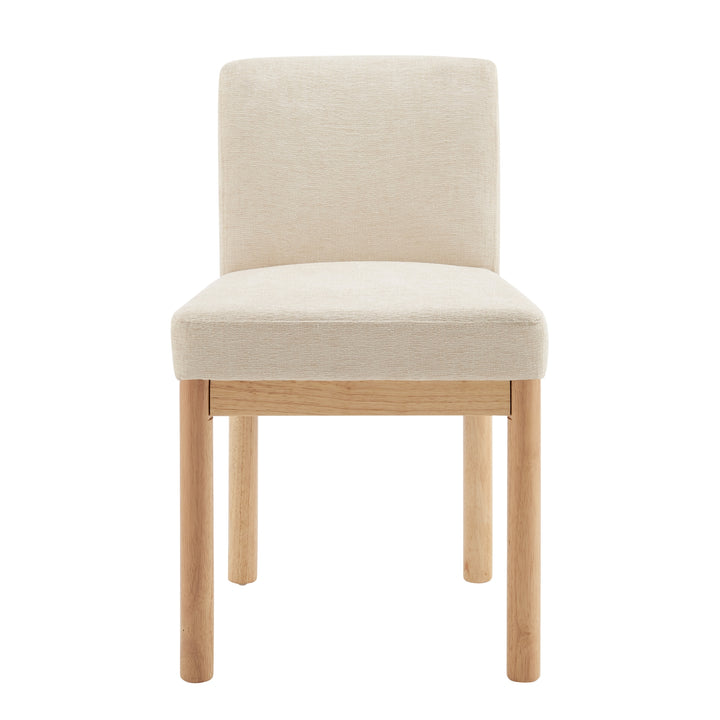 Bloomfield Chenille Low-Back Dining Side Chair - Santana Cream - view 3