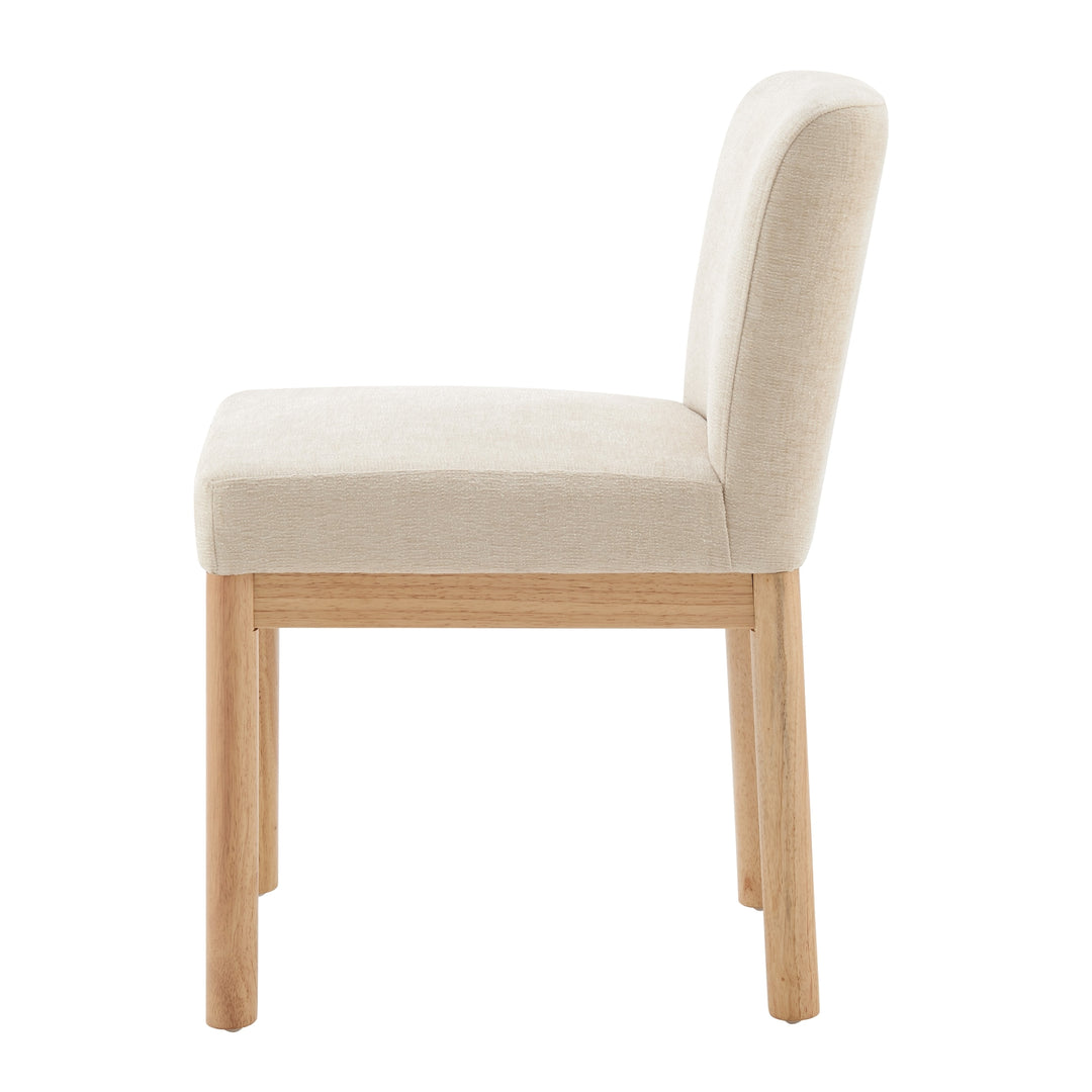 Bloomfield Chenille Low-Back Dining Side Chair - Santana Cream - view 4