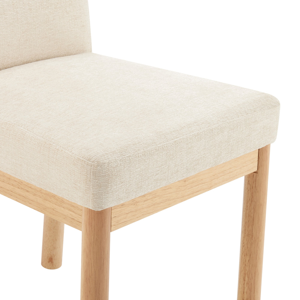 Bloomfield Chenille Low-Back Dining Side Chair - Santana Cream - view 9