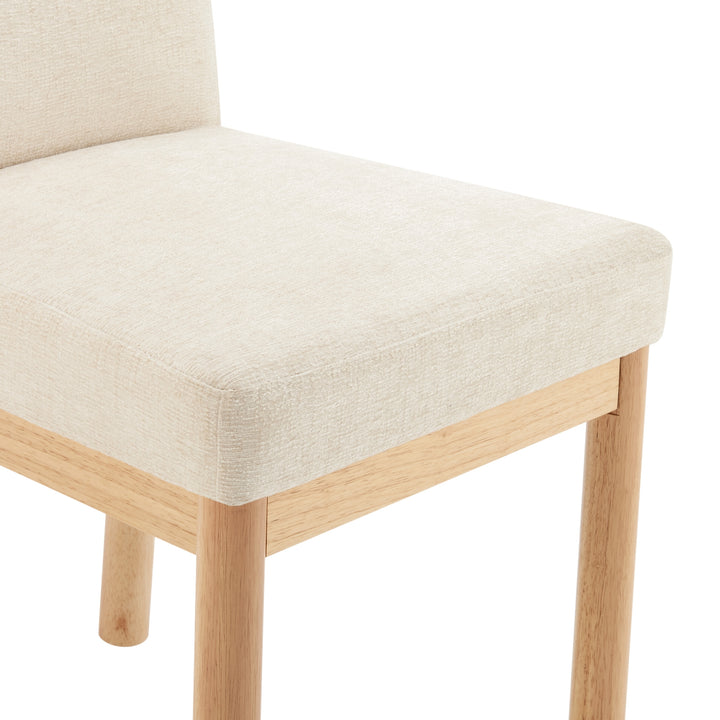 Bloomfield Chenille Low-Back Dining Side Chair - Santana Cream - view 9
