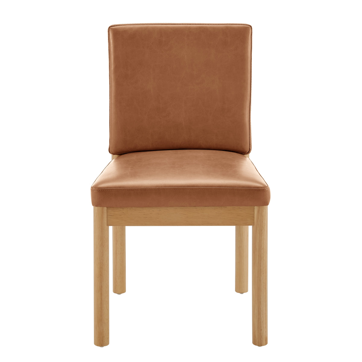Melvin Faux Leather Dining Side Chair - Borneo Chocolate - view 3