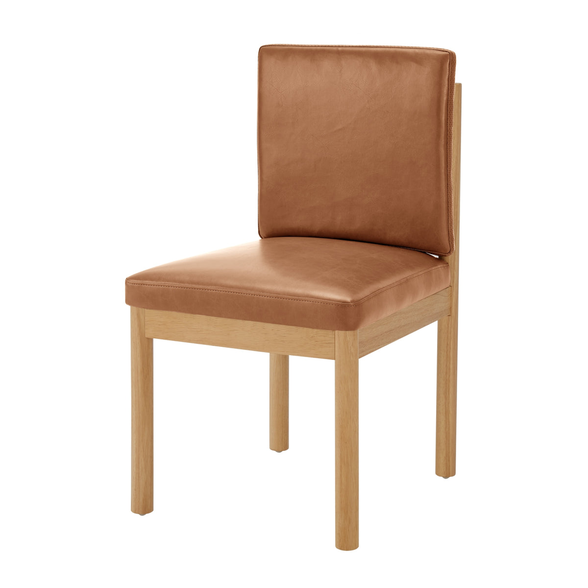 Melvin Faux Leather Dining Side Chair - Borneo Chocolate