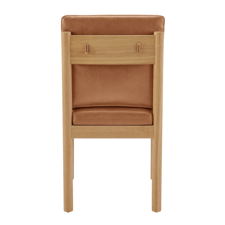 Melvin Faux Leather Dining Side Chair - Borneo Chocolate - view 5