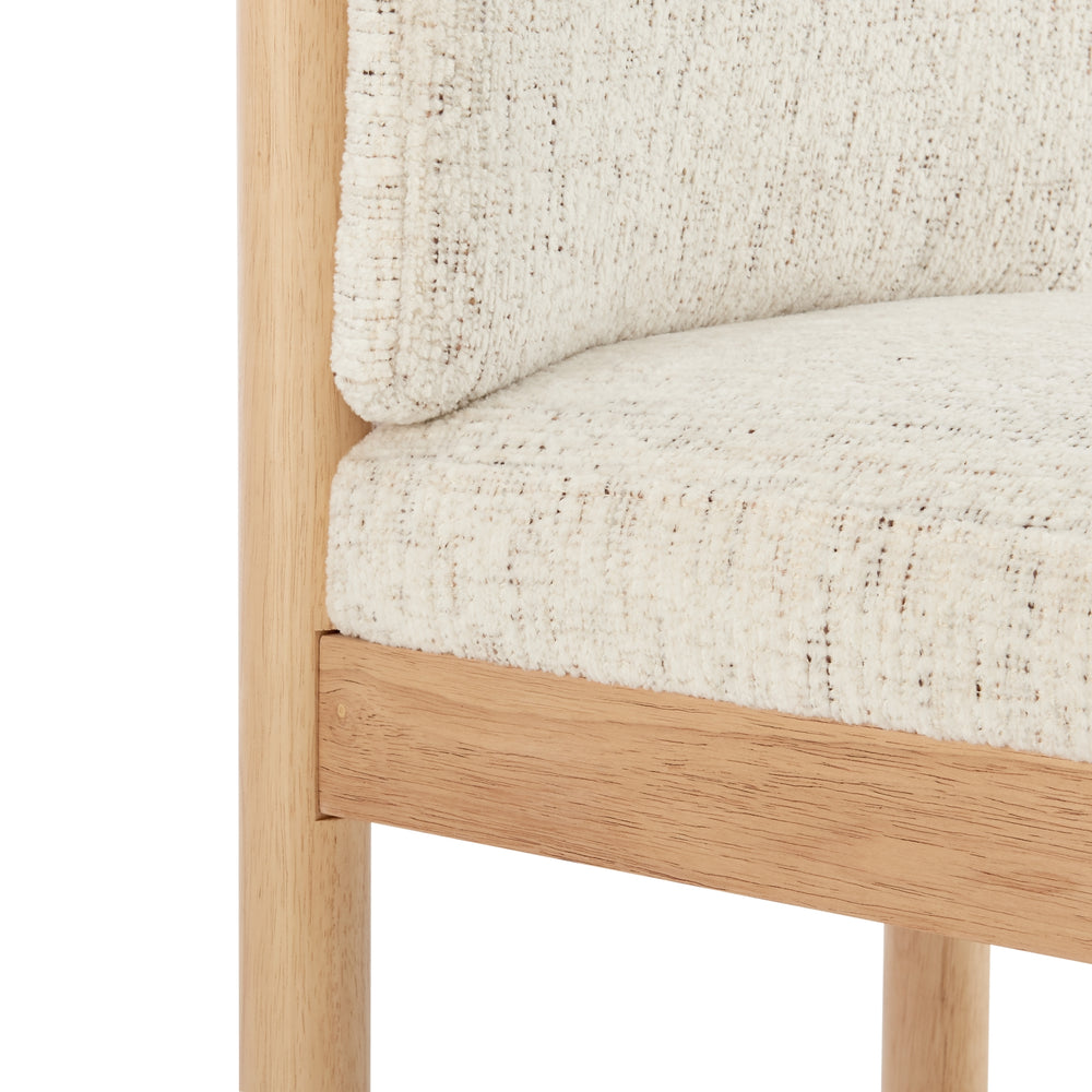 Melvin Chenille Dining Side Chair - Concord Cream - view 12