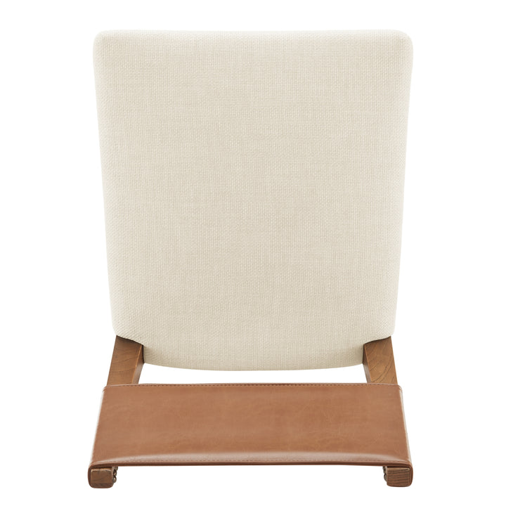 Kylo Faux Leather/Fabric Counter Stool - Borneo Chocolate/Meridien Cream - view 7