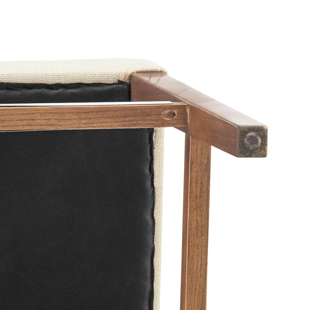 Kylo Faux Leather/Fabric Counter Stool - Borneo Chocolate/Meridien Cream - view 12