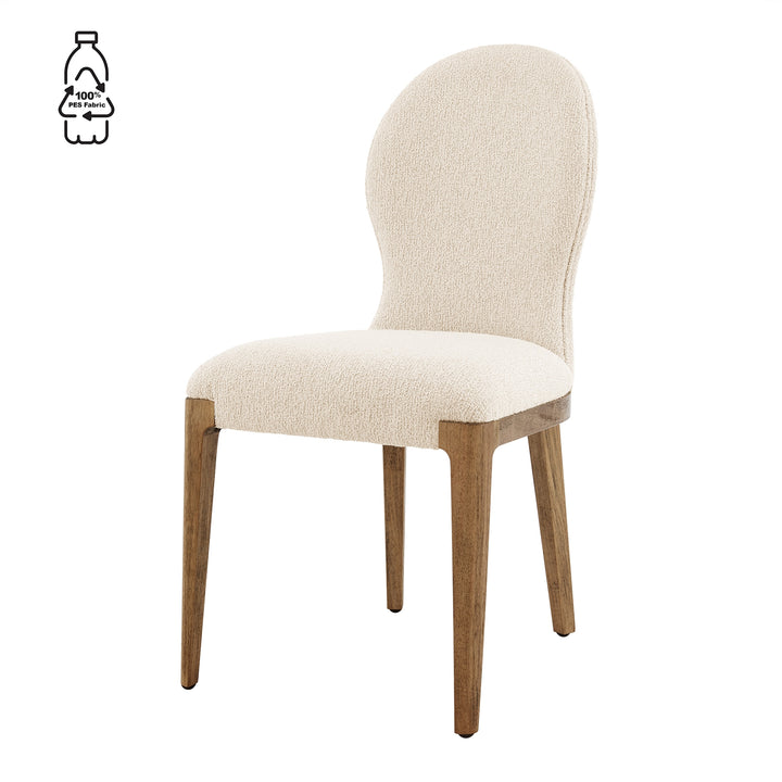 Eldoris Boucle Dining Side Chair - Palladian Beige