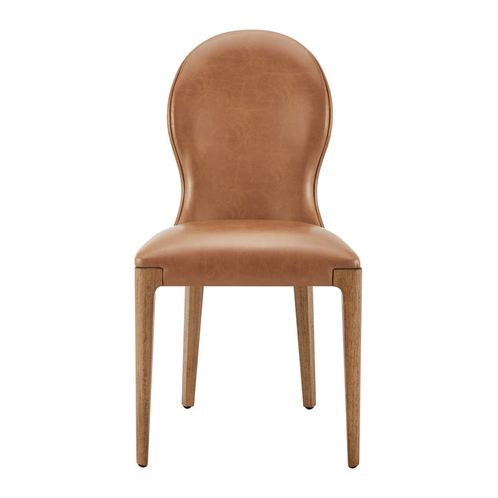Eldoris Faux Leather Dining Side Chair - Borneo Chocolate - view 4