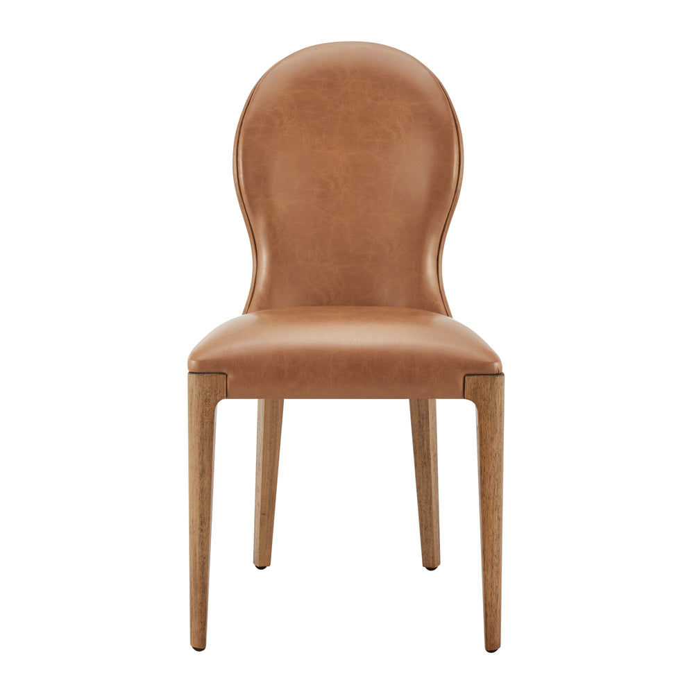 Eldoris Faux Leather Dining Side Chair - Borneo Chocolate - view 4