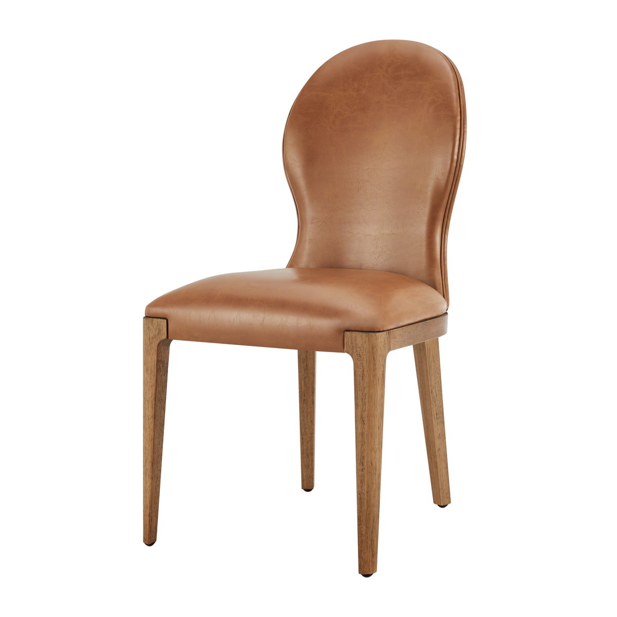 Eldoris Faux Leather Dining Side Chair - Borneo Chocolate