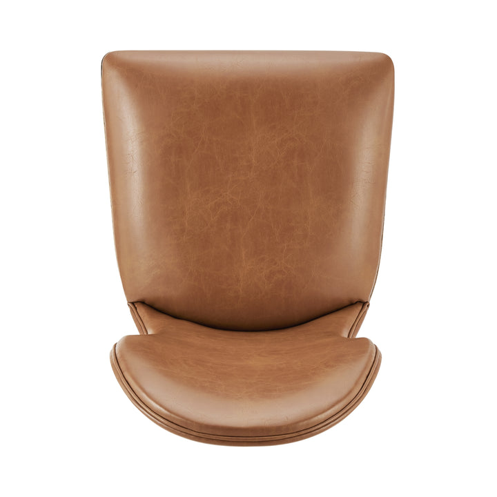 Eldoris Faux Leather Dining Side Chair - Borneo Chocolate - view 8