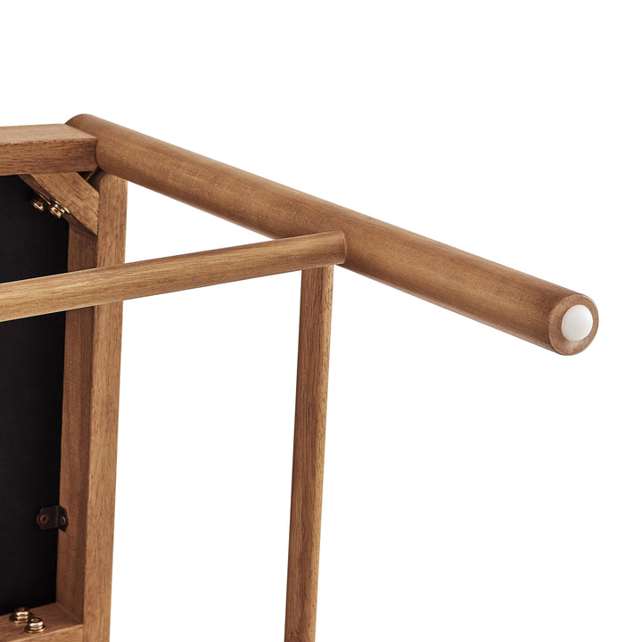 Donna Faux Leather Rattan Counter Stool - Borneo Chocolate - view 12