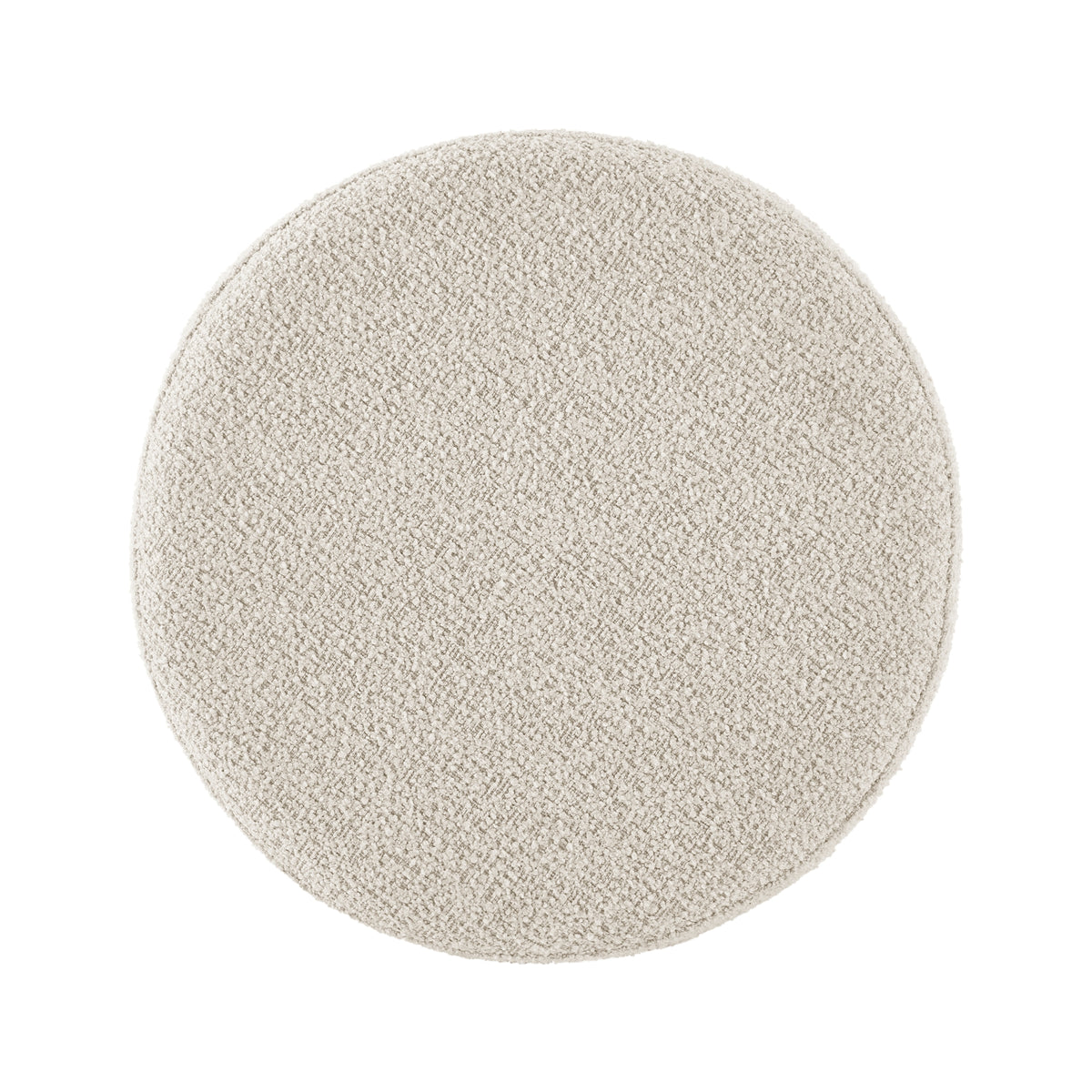 Deandre Boucle Backless Swivel Counter Stool - Palladian Beige - view 4