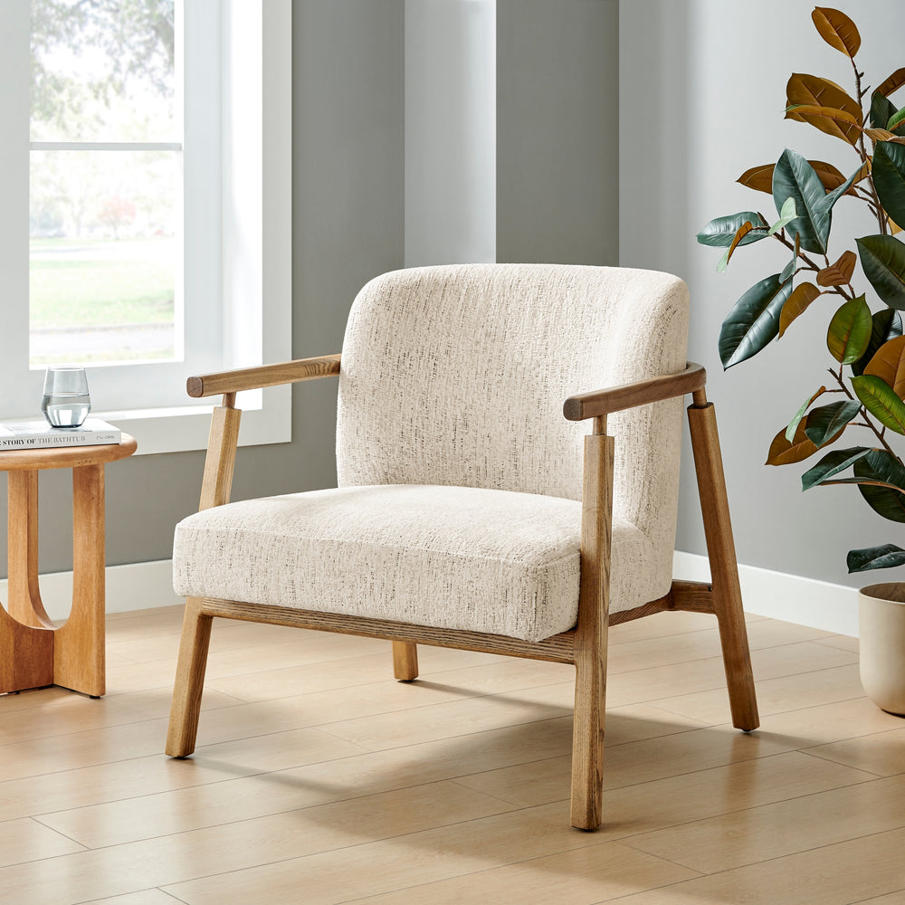 Reiner Chenille Accent Arm Chair - Concord Cream - view 3