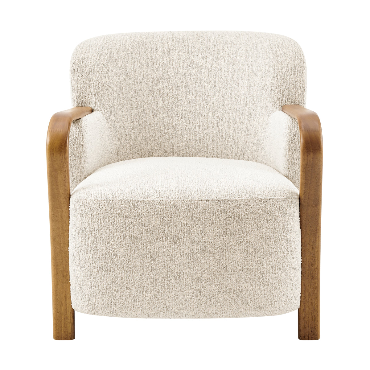Tania Boucle Accent Arm Chair - Palladian Beige - view 2