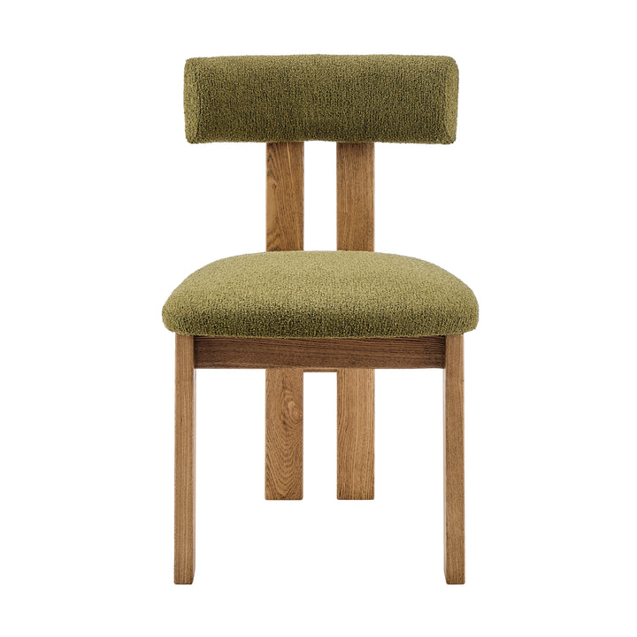 Hailey Boucle Dining Side Chair - Palladian Green - view 2