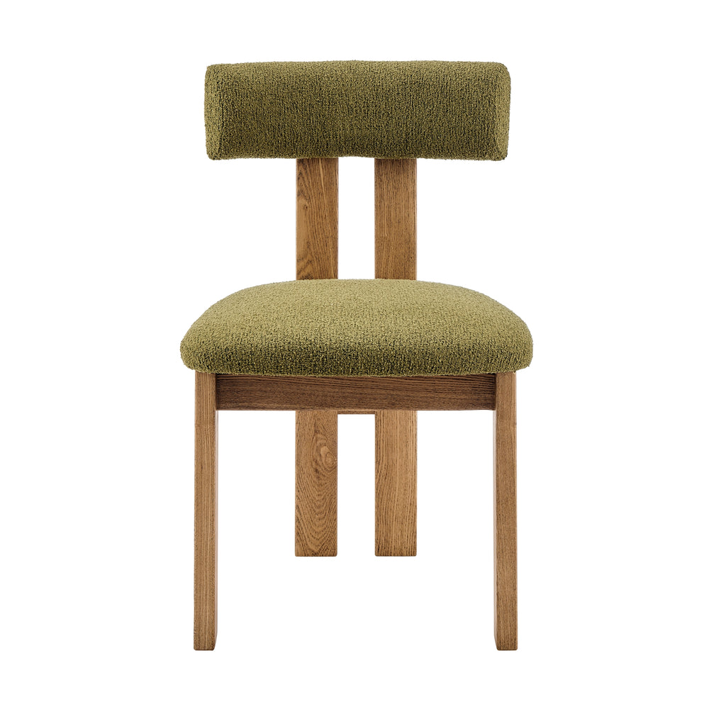 Hailey Boucle Dining Side Chair - Palladian Green - view 2