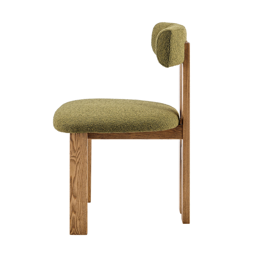 Hailey Boucle Dining Side Chair - Palladian Green - view 3