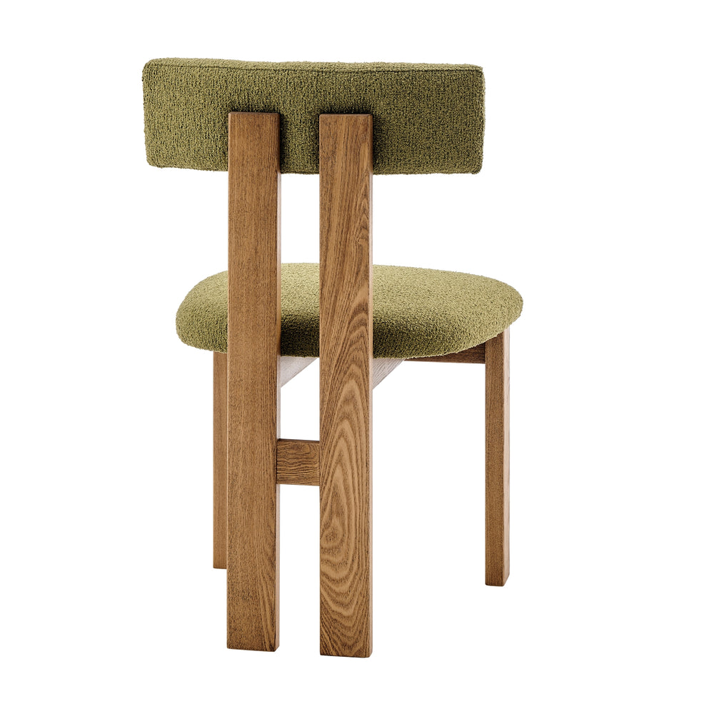 Hailey Boucle Dining Side Chair - Palladian Green - view 5