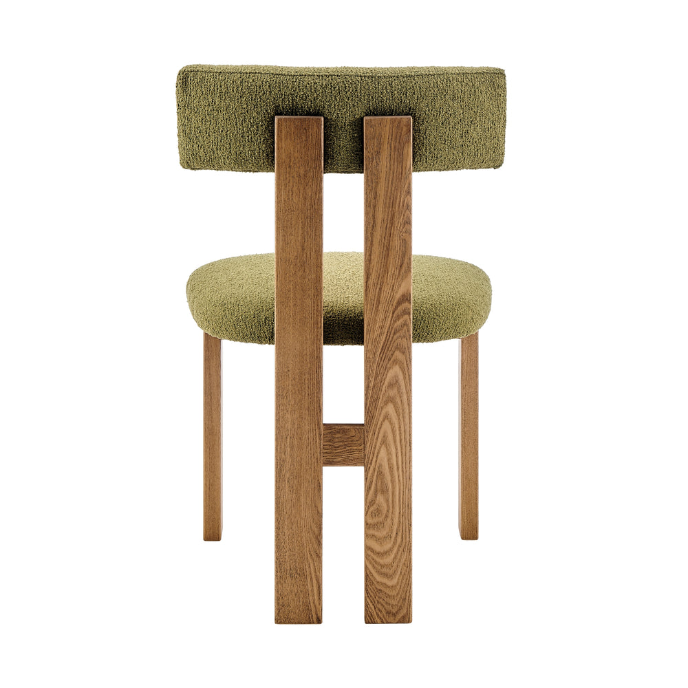 Hailey Boucle Dining Side Chair - Palladian Green - view 4