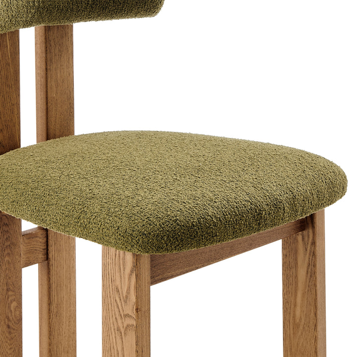 Hailey Boucle Dining Side Chair - Palladian Green - view 8