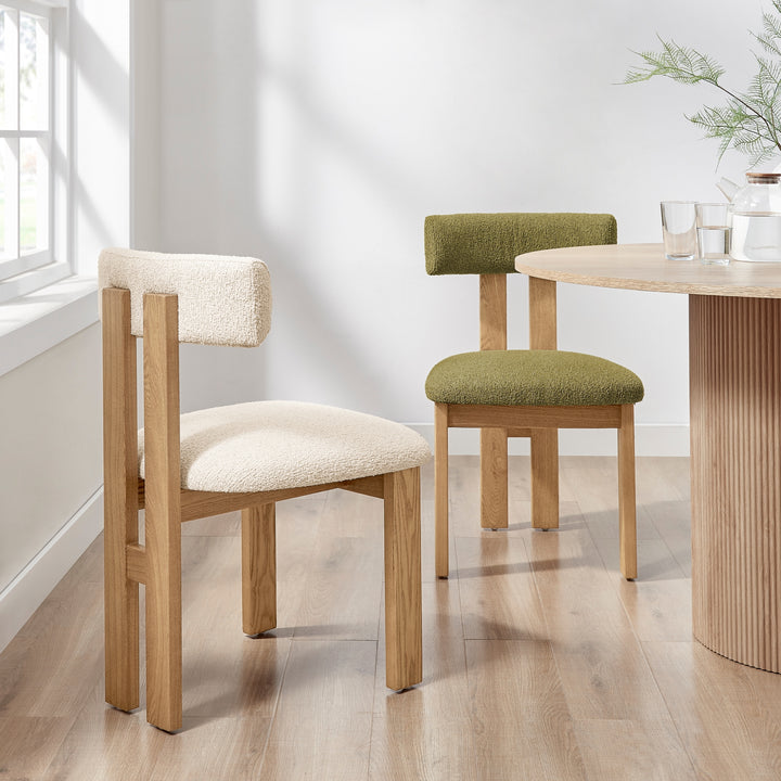 Hailey Boucle Dining Side Chair - Palladian Beige