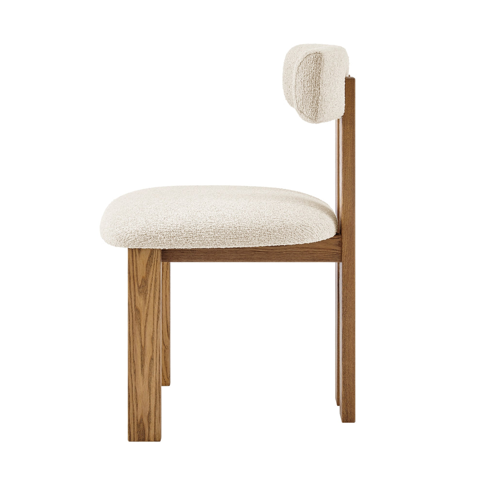 Hailey Boucle Dining Side Chair - Palladian Beige - view 4
