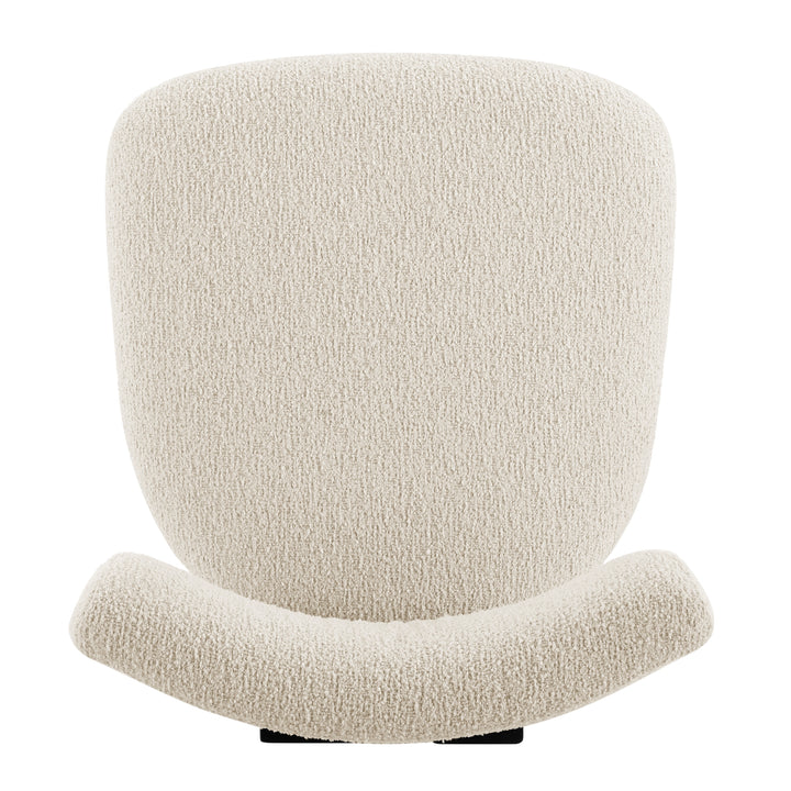 Hailey Boucle Dining Side Chair Black Frame - Palladian Beige - view 8