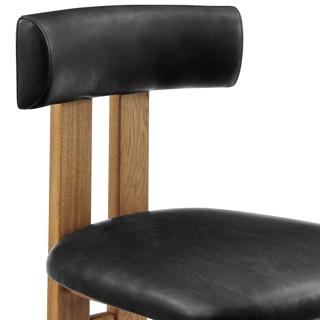 Hailey Faux Leather Dining Side Chair - Casa Black - view 7