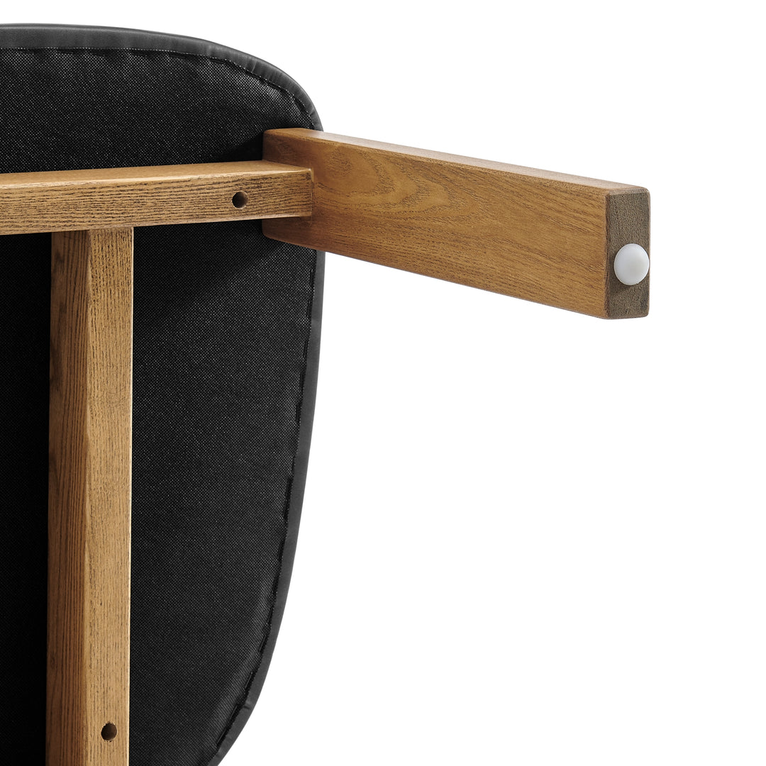 Hailey Faux Leather Dining Side Chair - Casa Black - view 10