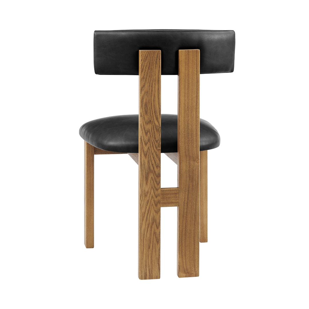 Hailey Faux Leather Dining Side Chair - Casa Black - view 5