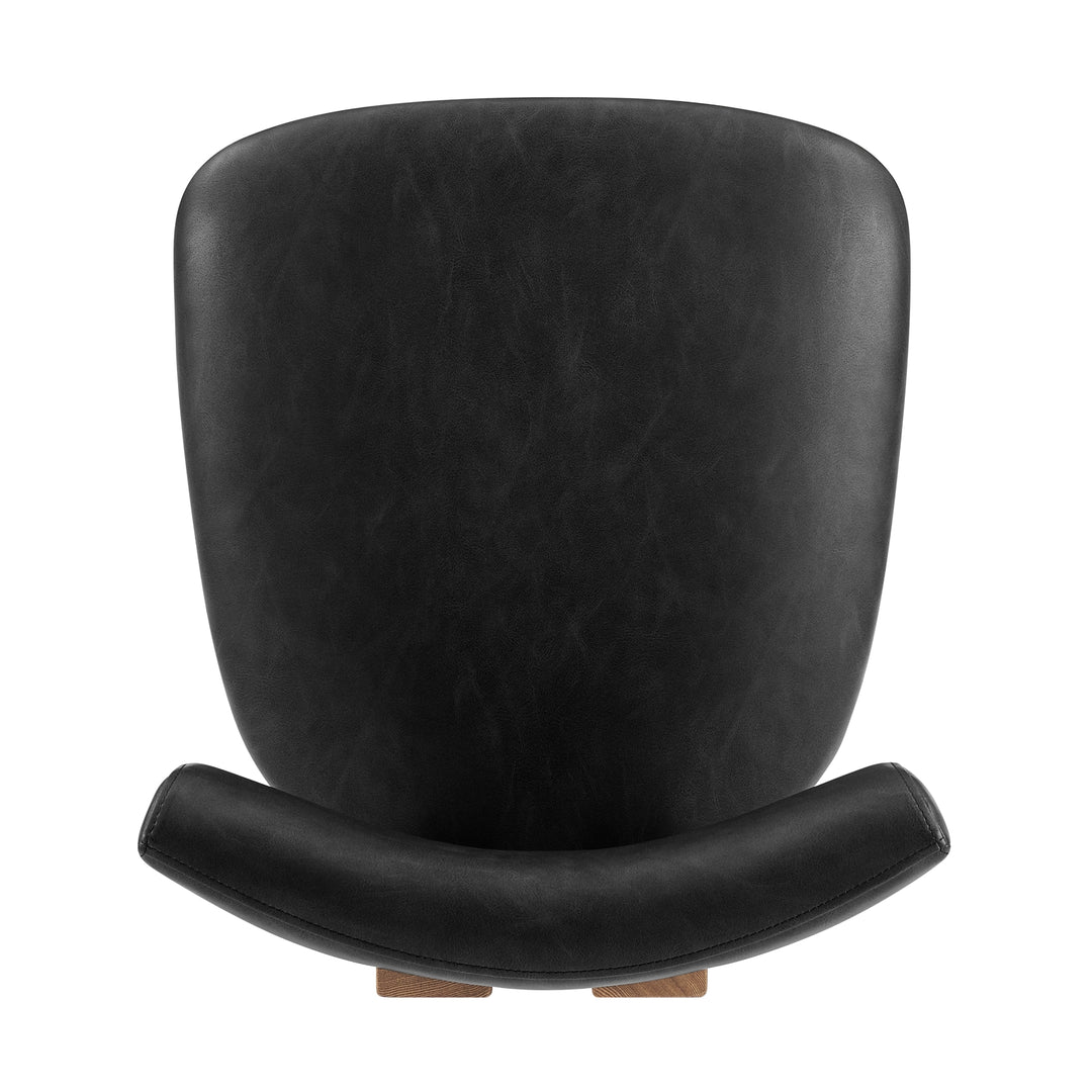 Hailey Faux Leather Dining Side Chair - Casa Black - view 6