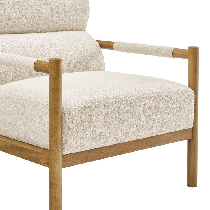 Olsen Boucle Accent Arm Chair - Palladian Beige - view 12