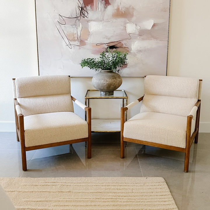 Olsen Boucle Accent Arm Chair - Palladian Beige - view 3