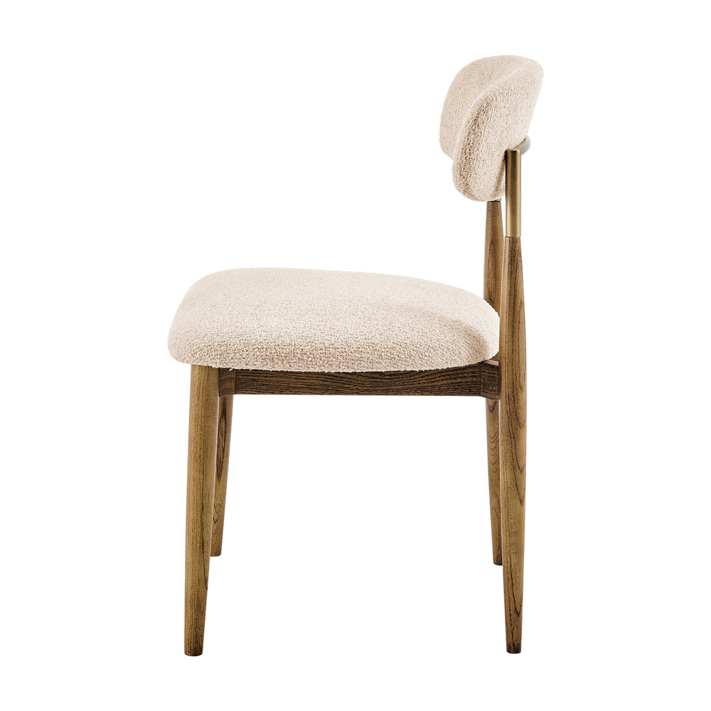 Verna Boucle Dining Side Chair - Palladian Beige - view 4