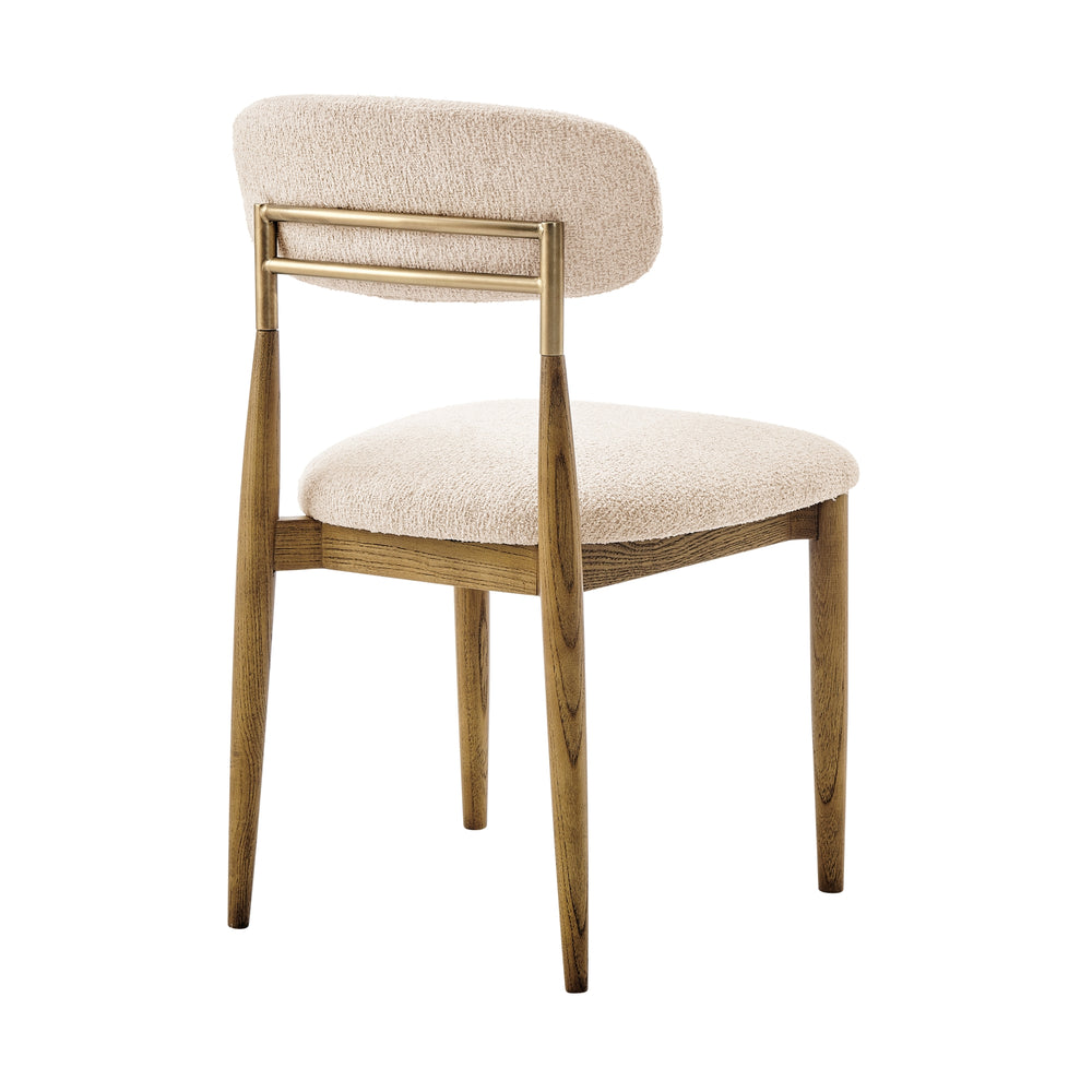 Verna Boucle Dining Side Chair - Palladian Beige - view 6