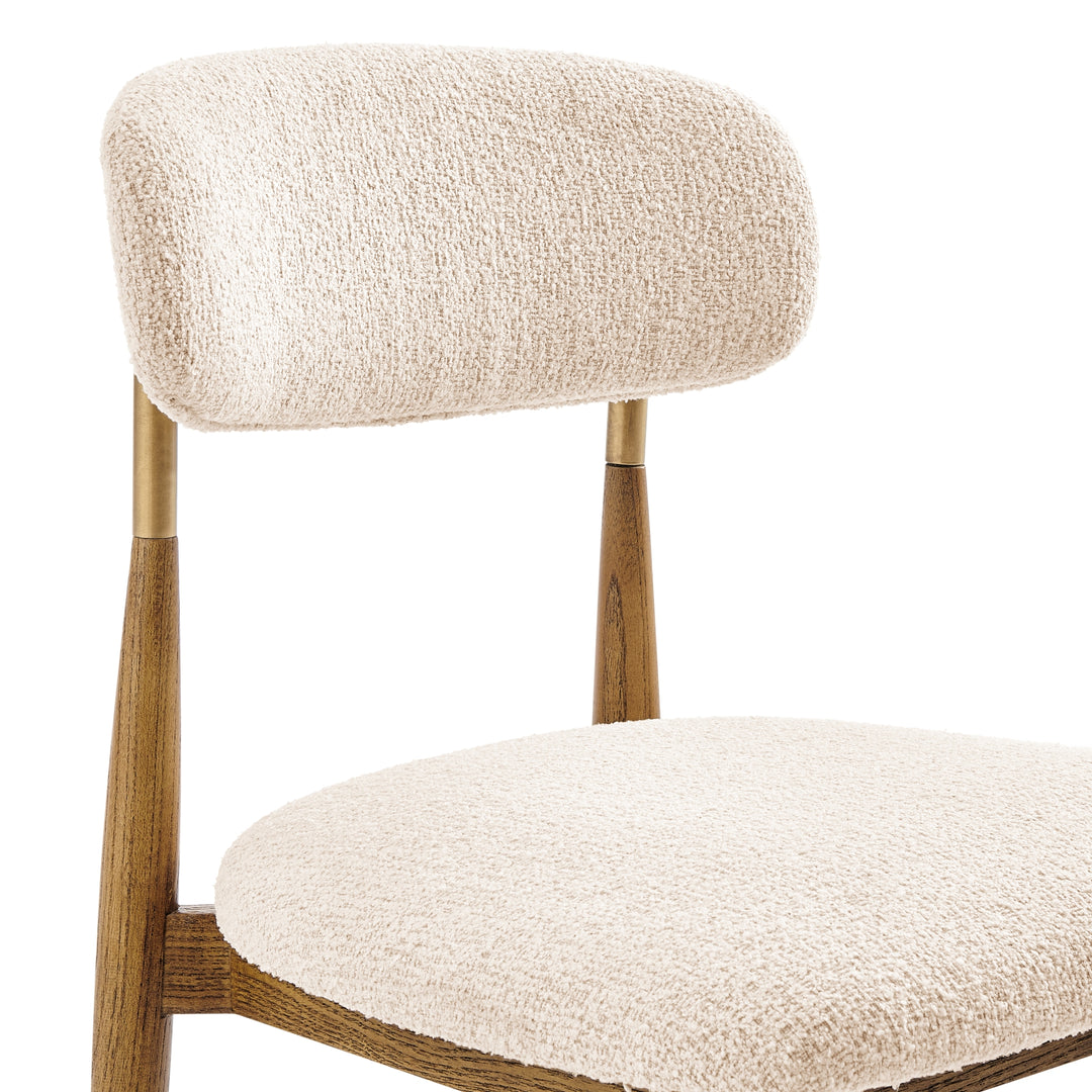 Verna Boucle Dining Side Chair - Palladian Beige - view 8